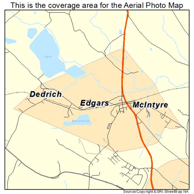 McIntyre, GA location map 