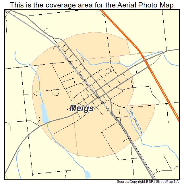 Meigs, GA location map 