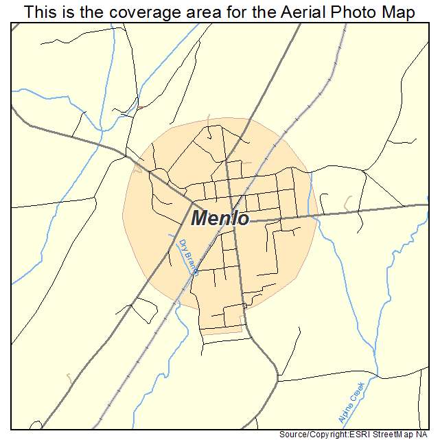 Menlo, GA location map 