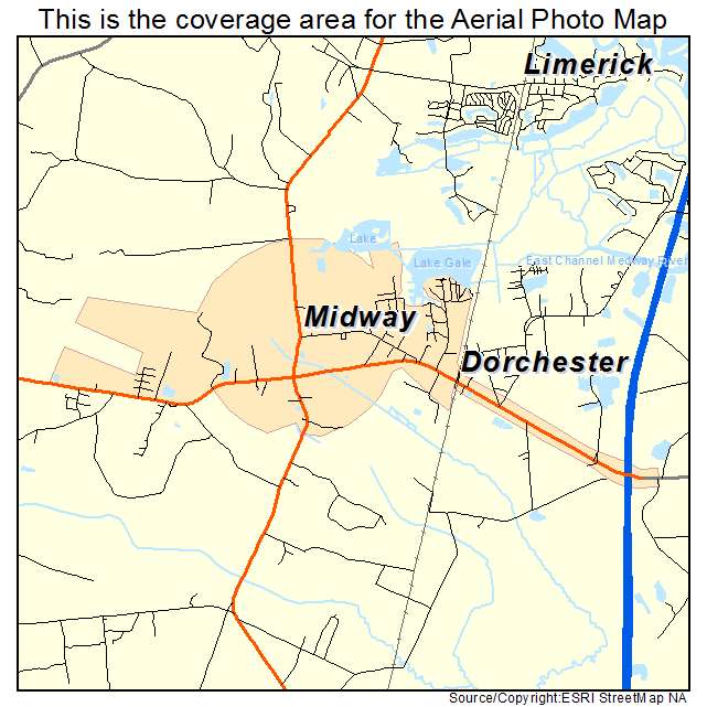 Midway, GA location map 