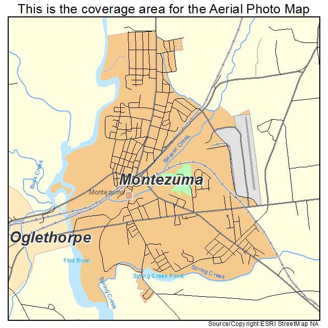 Montezuma, GA location map 