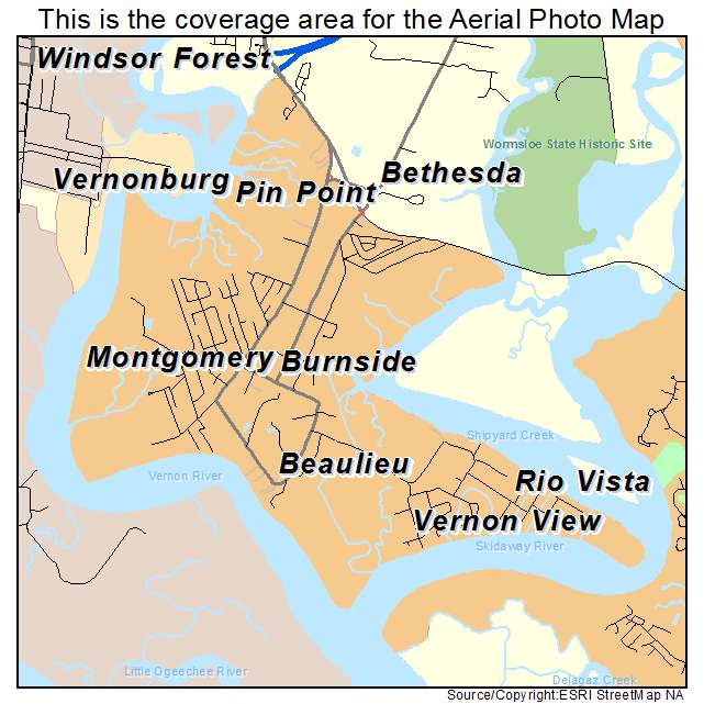 Montgomery, GA location map 