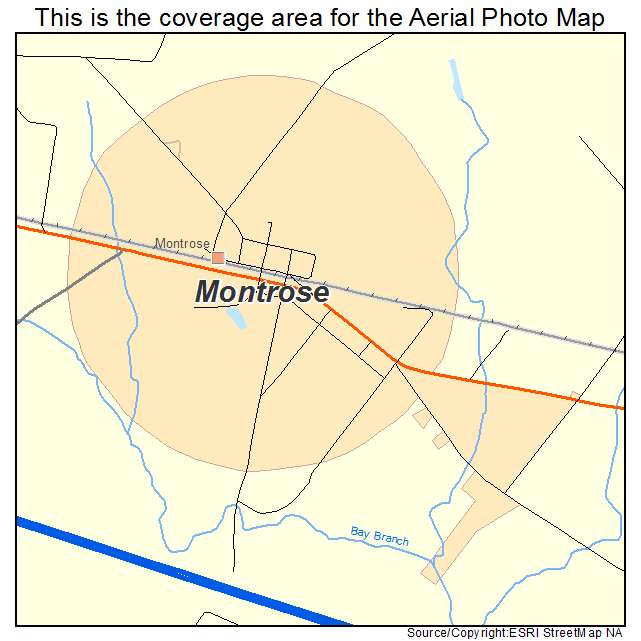 Montrose, GA location map 