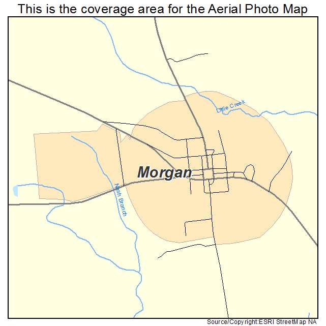 Morgan, GA location map 