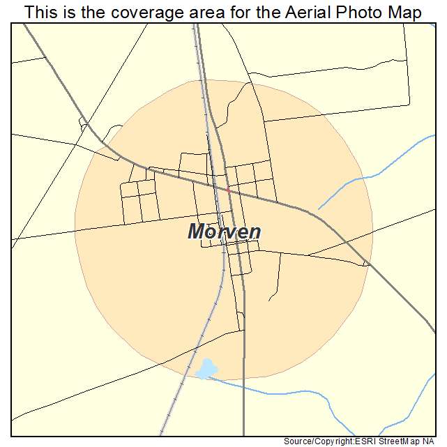 Morven, GA location map 