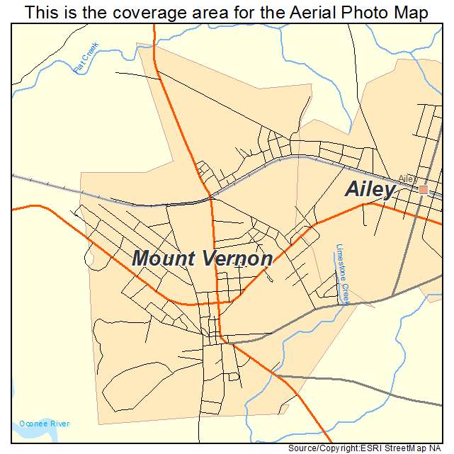 Mount Vernon, GA location map 