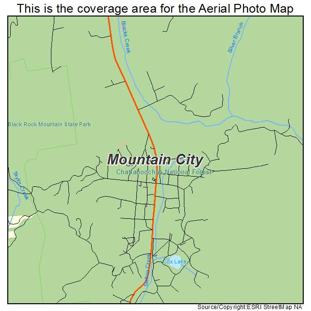 Mountain City, GA location map 