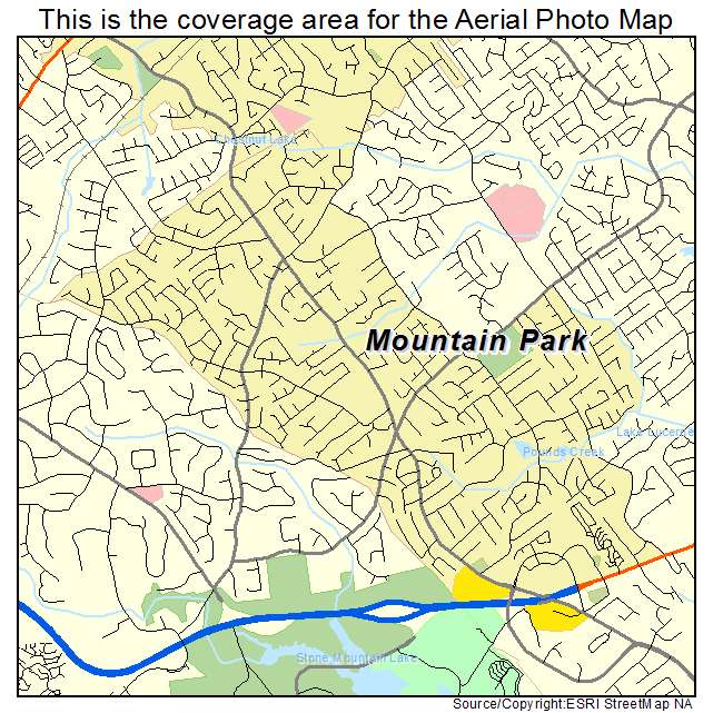 Mountain Park, GA location map 