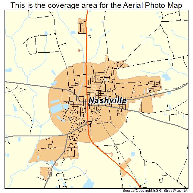 Nashville, GA location map 