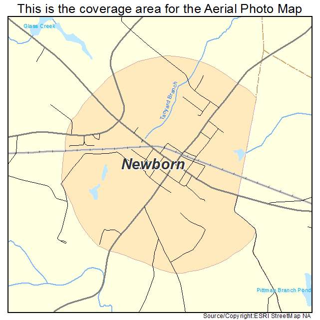 Newborn, GA location map 