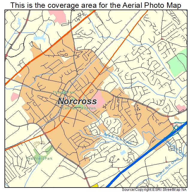 Norcross, GA location map 