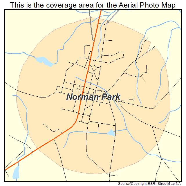 Norman Park, GA location map 