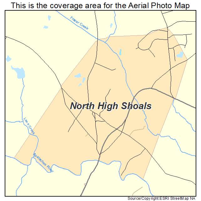 North High Shoals, GA location map 