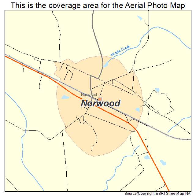 Norwood, GA location map 