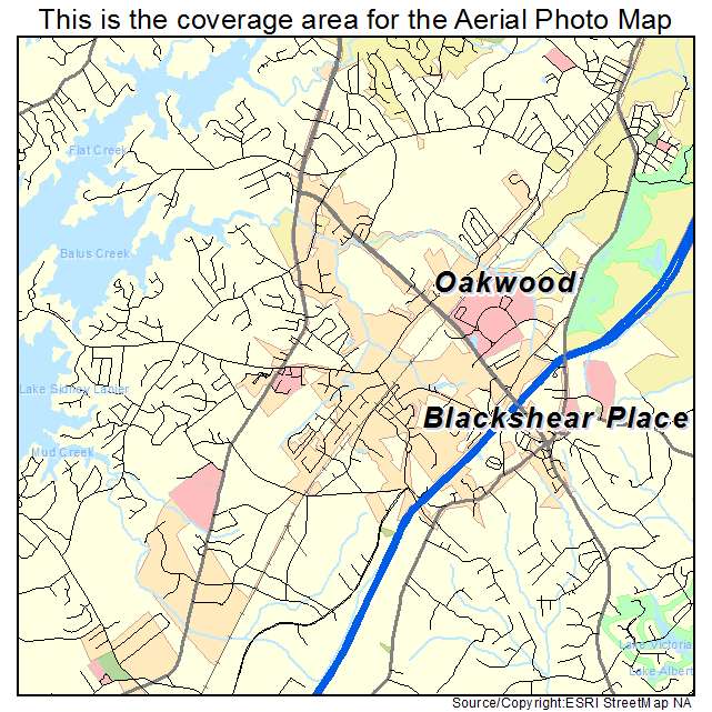 Oakwood, GA location map 