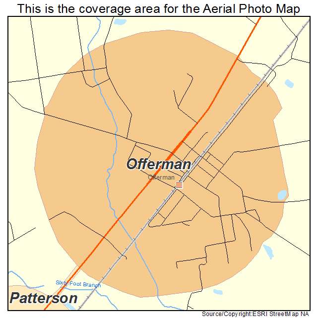 Offerman, GA location map 