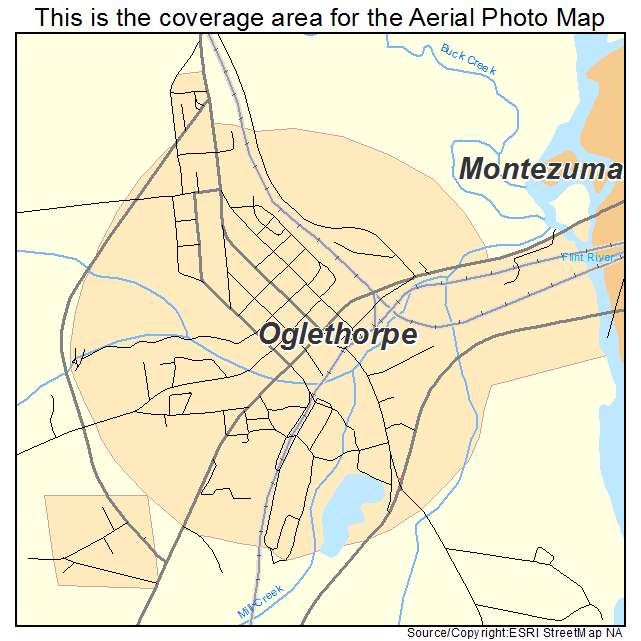 Oglethorpe, GA location map 
