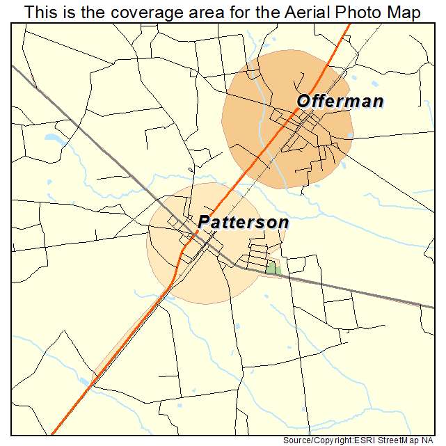 Patterson, GA location map 