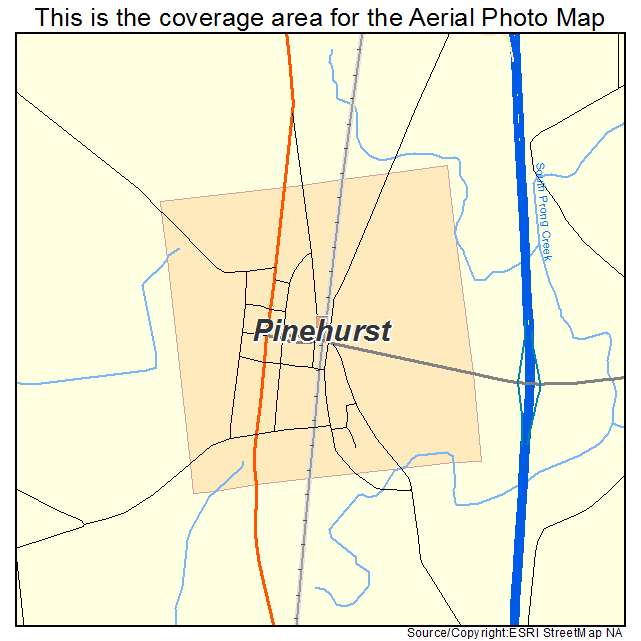 Pinehurst, GA location map 