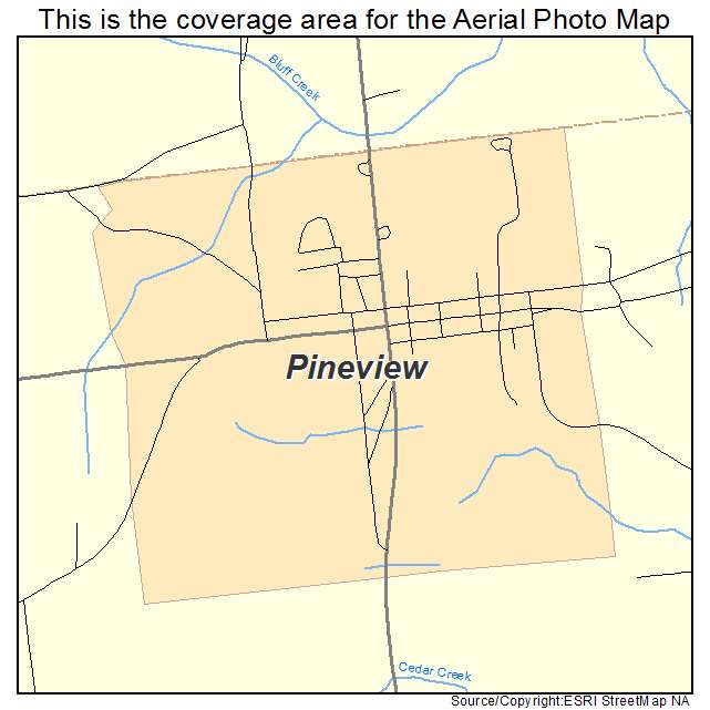 Pineview, GA location map 