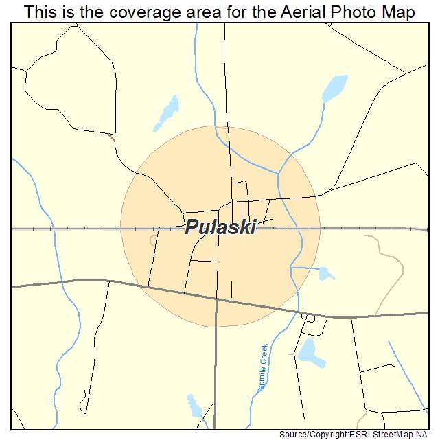 Pulaski, GA location map 