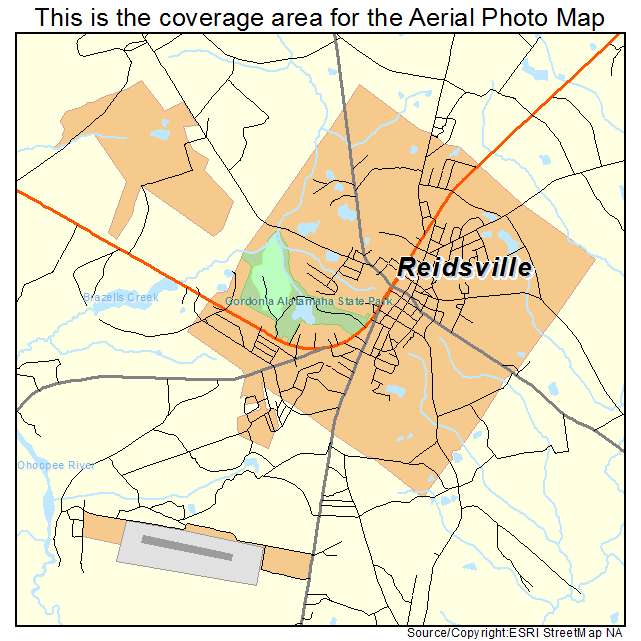 Reidsville, GA location map 