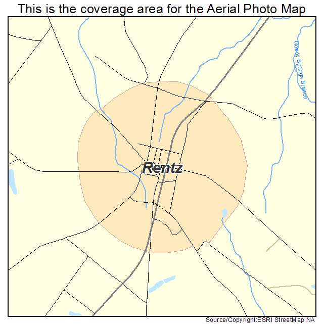 Rentz, GA location map 