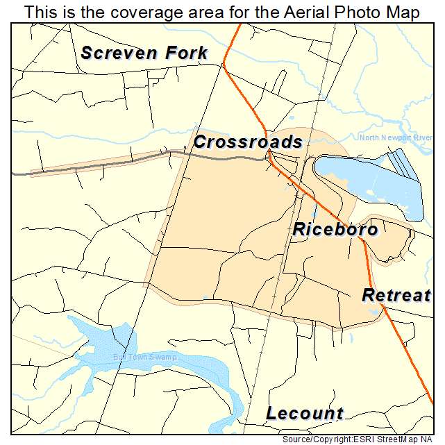 Riceboro, GA location map 