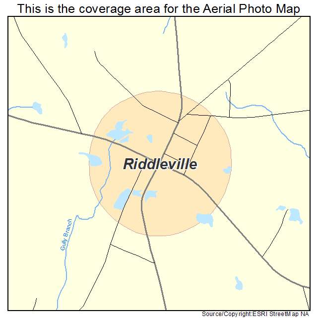 Riddleville, GA location map 