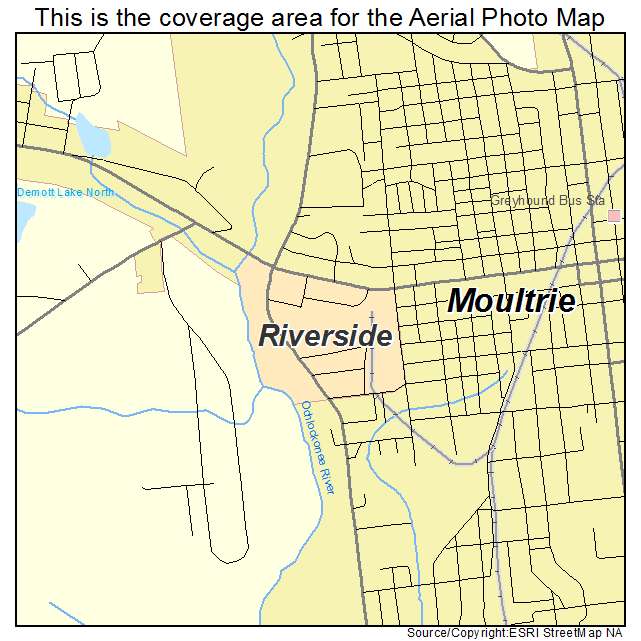 Riverside, GA location map 