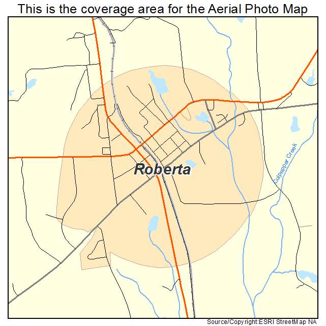 Roberta, GA location map 