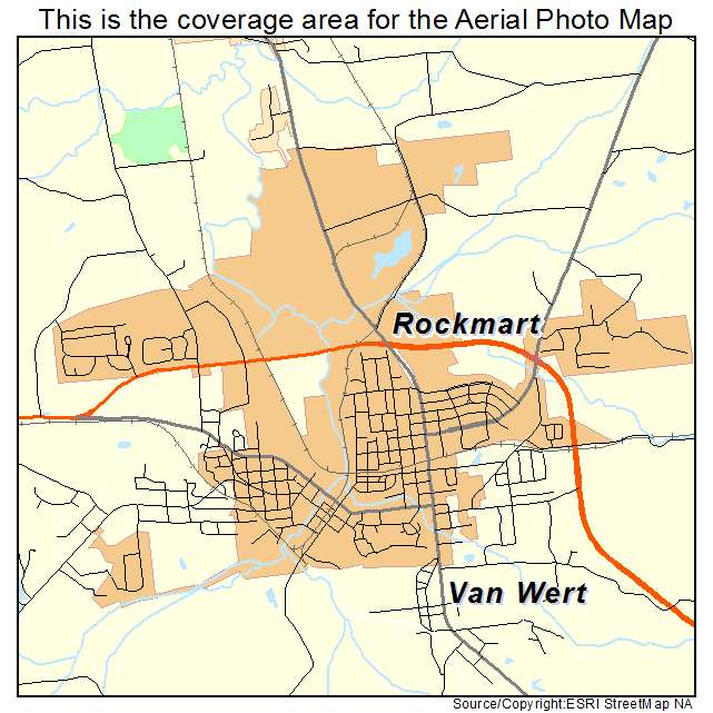 Rockmart, GA location map 