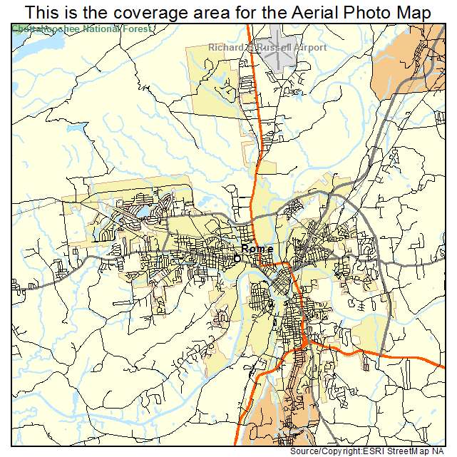 Rome, GA location map 