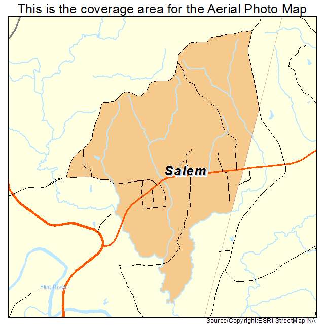 Salem, GA location map 
