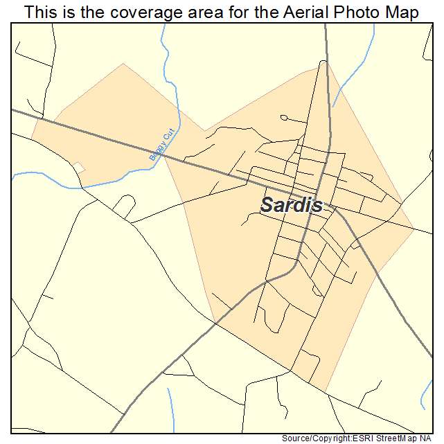 Sardis, GA location map 