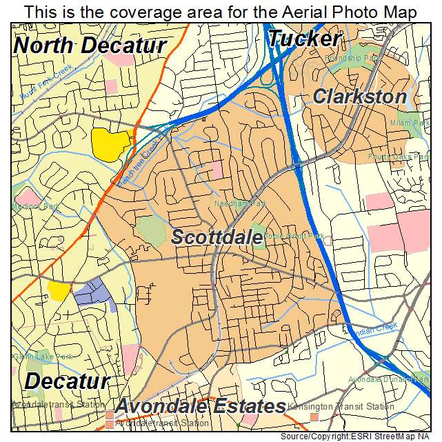 Scottdale, GA location map 