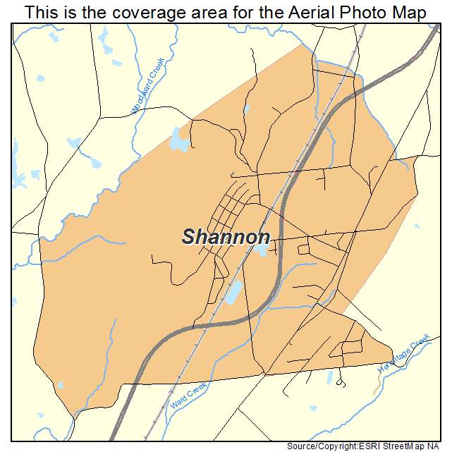 Shannon, GA location map 