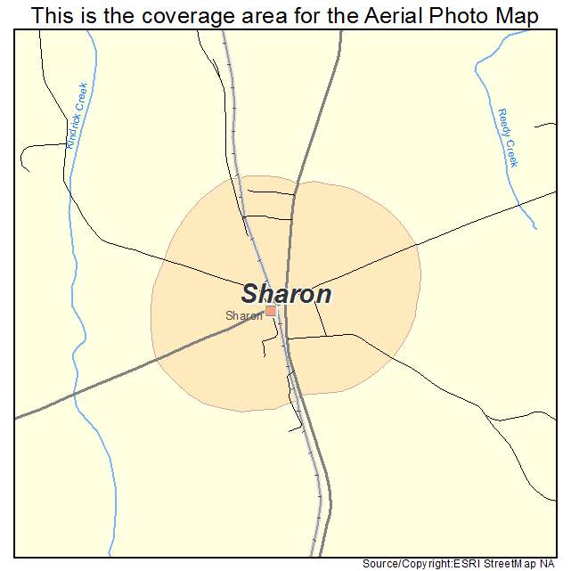 Sharon, GA location map 