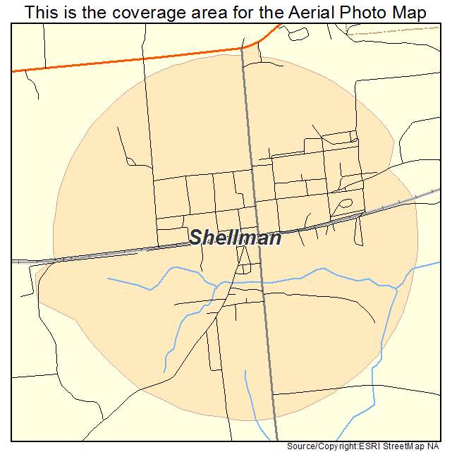 Shellman, GA location map 