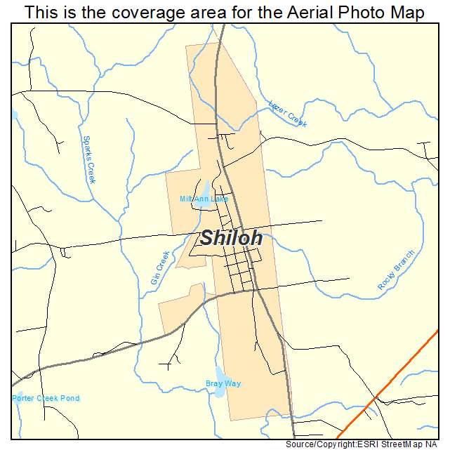 Shiloh, GA location map 