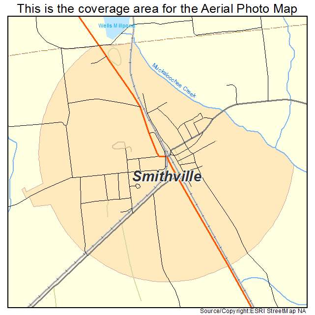 Smithville, GA location map 