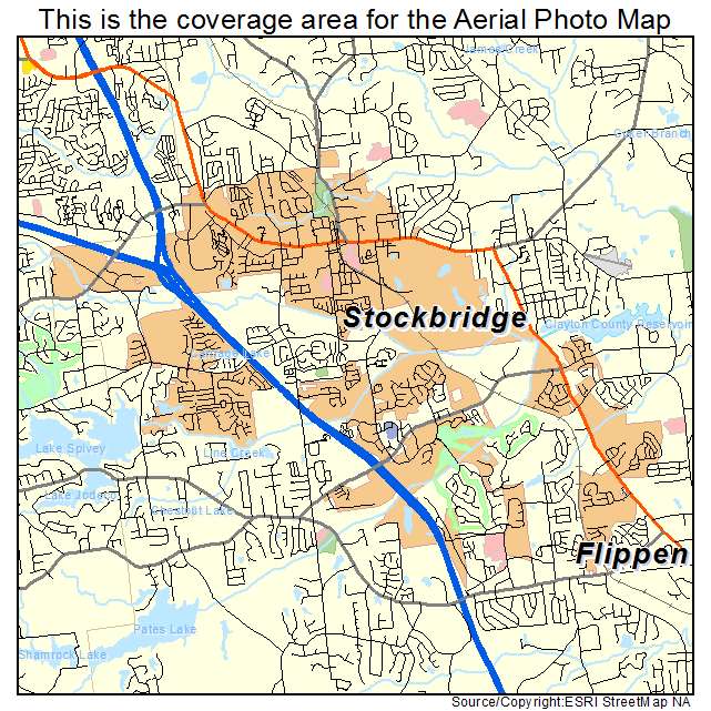 Stockbridge, GA location map 