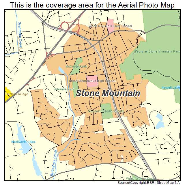 Stone Mountain, GA location map 