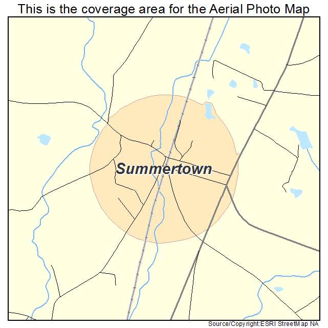 Summertown, GA location map 