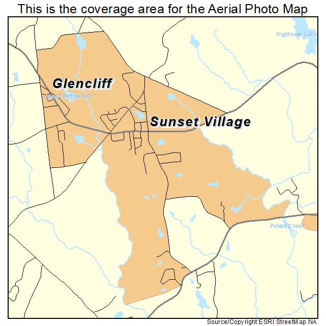 Sunset Village, GA location map 