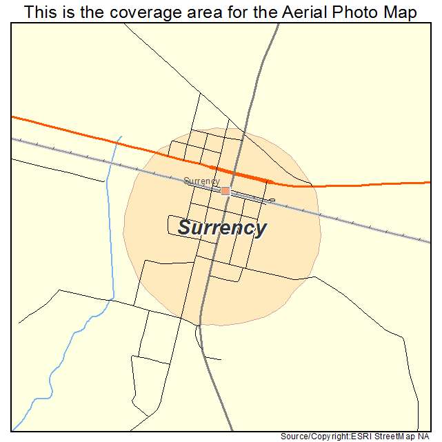 Surrency, GA location map 