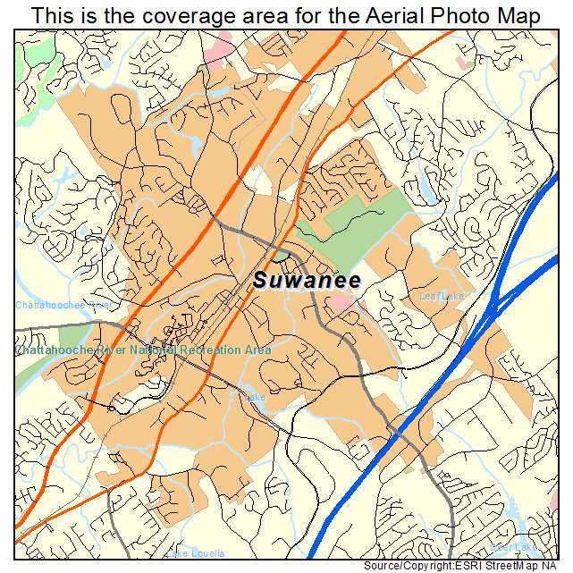 Suwanee, GA location map 
