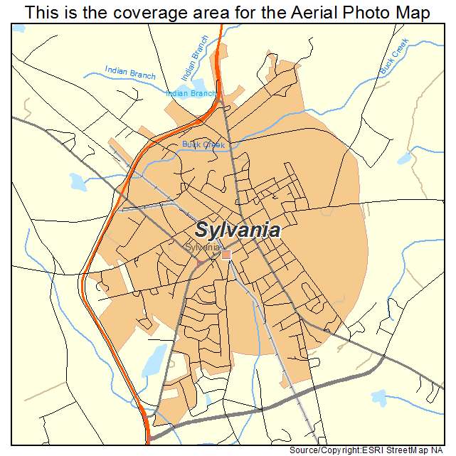 Sylvania, GA location map 