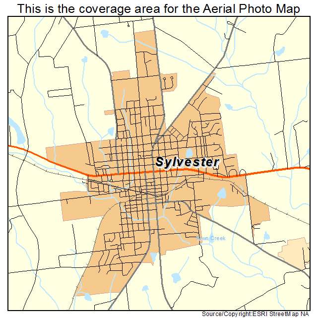 Sylvester, GA location map 