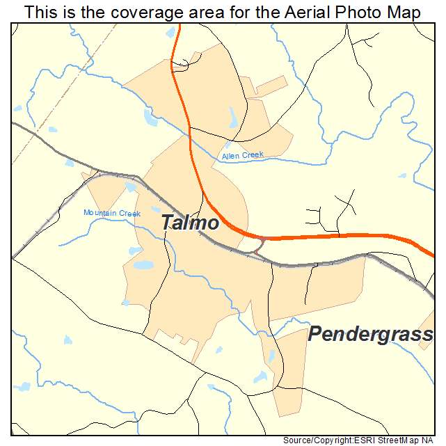 Talmo, GA location map 